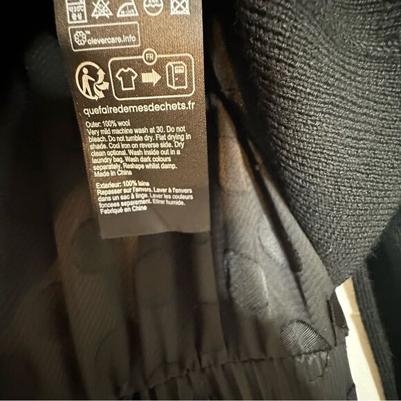 All Saints Leia Black Dott Midi Dress Wool Sweater Set | XS - Picture 14 of 14